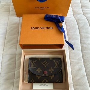 Louis Vuitton Rosalie Fuchsia Pink coin purse wallet, full set! 100% authentic